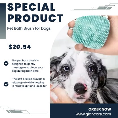 Pet Bath Brush for Dogs